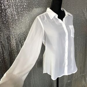 Guess White Blouse M